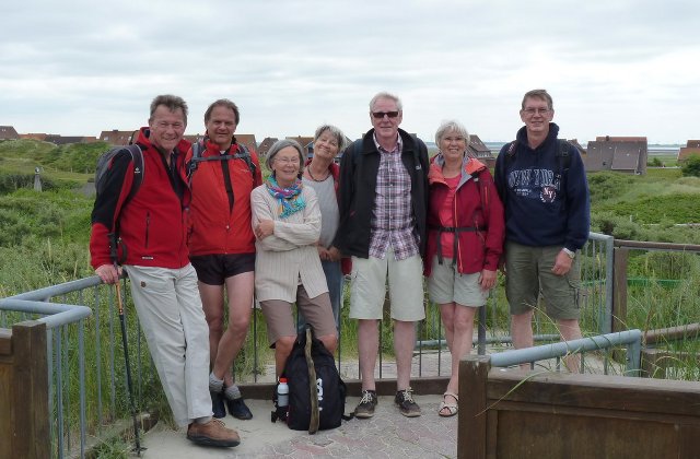 Die Mitglieder von FF Varel und FF Schwerin erkunden die Insel Baltrum